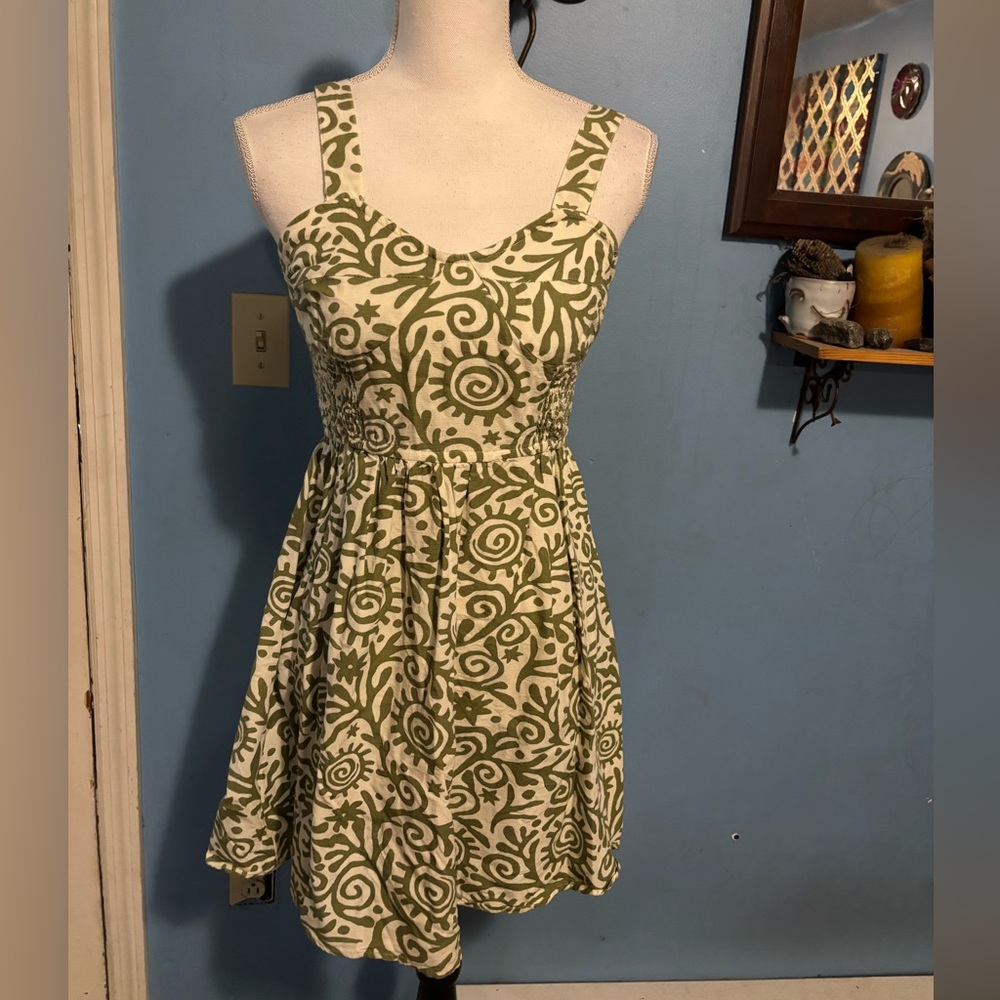 Japna, BoHo, Floral, Flax/Linen, Dress